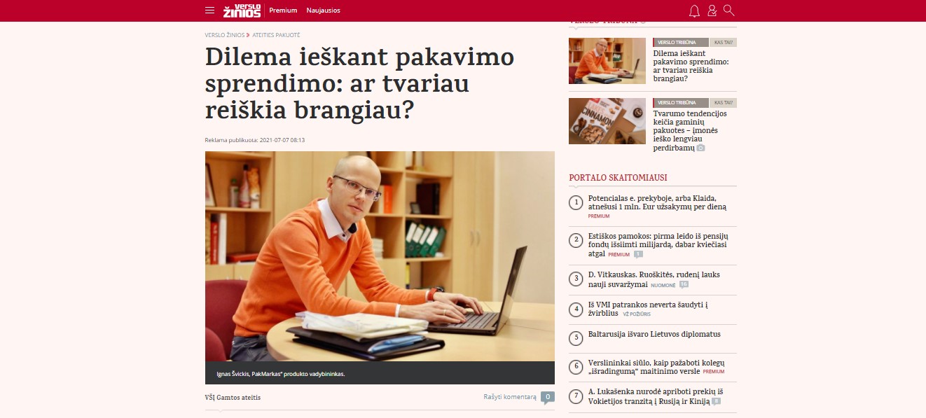 Dilema ieškant pakavimo sprendimo: ar tvariau reiškia brangiau?