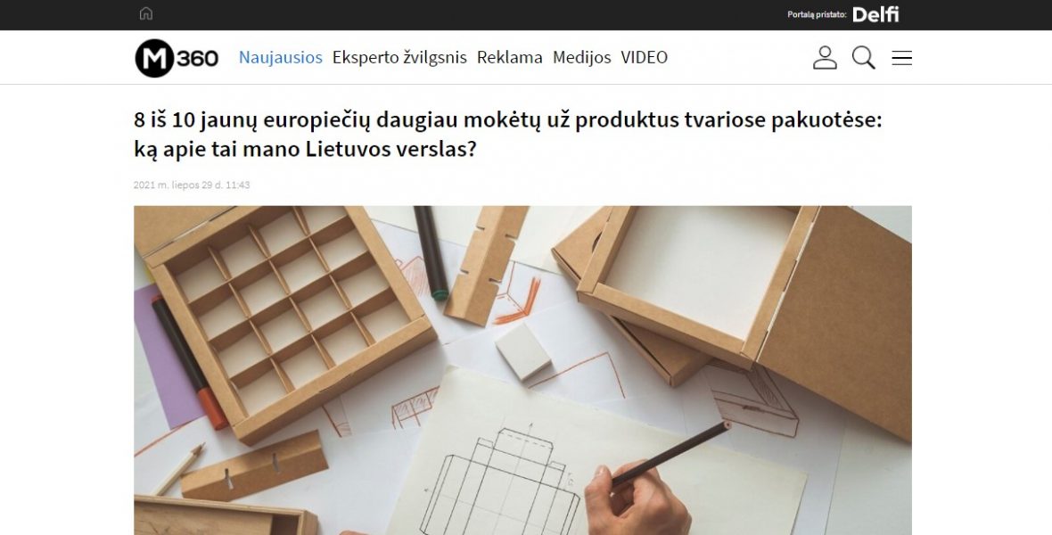 8 iš 10 jaunų europiečių daugiau mokėtų už produktus tvariose pakuotėse: ką apie tai mano Lietuvos verslas?