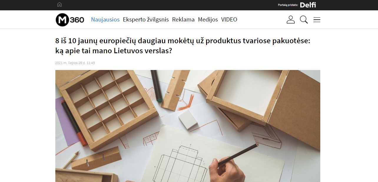 8 iš 10 jaunų europiečių daugiau mokėtų už produktus tvariose pakuotėse: ką apie tai mano Lietuvos verslas?