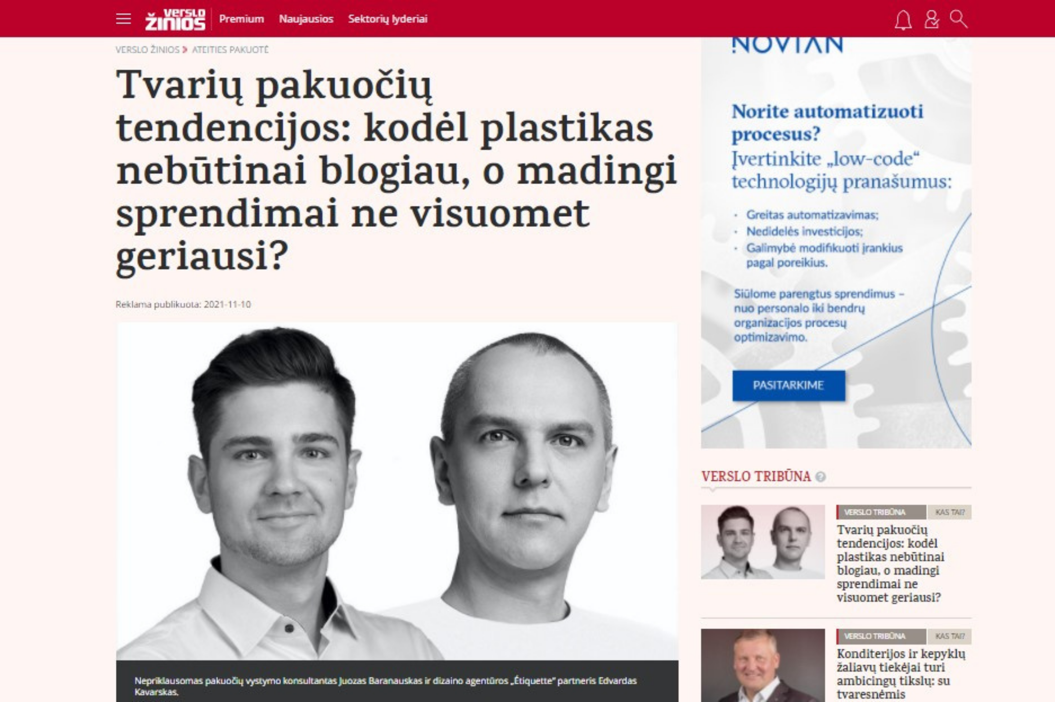 Tvarių pakuočių tendencijos: kodėl plastikas nebūtinai blogiau, o madingi sprendimai ne visuomet geriausi?