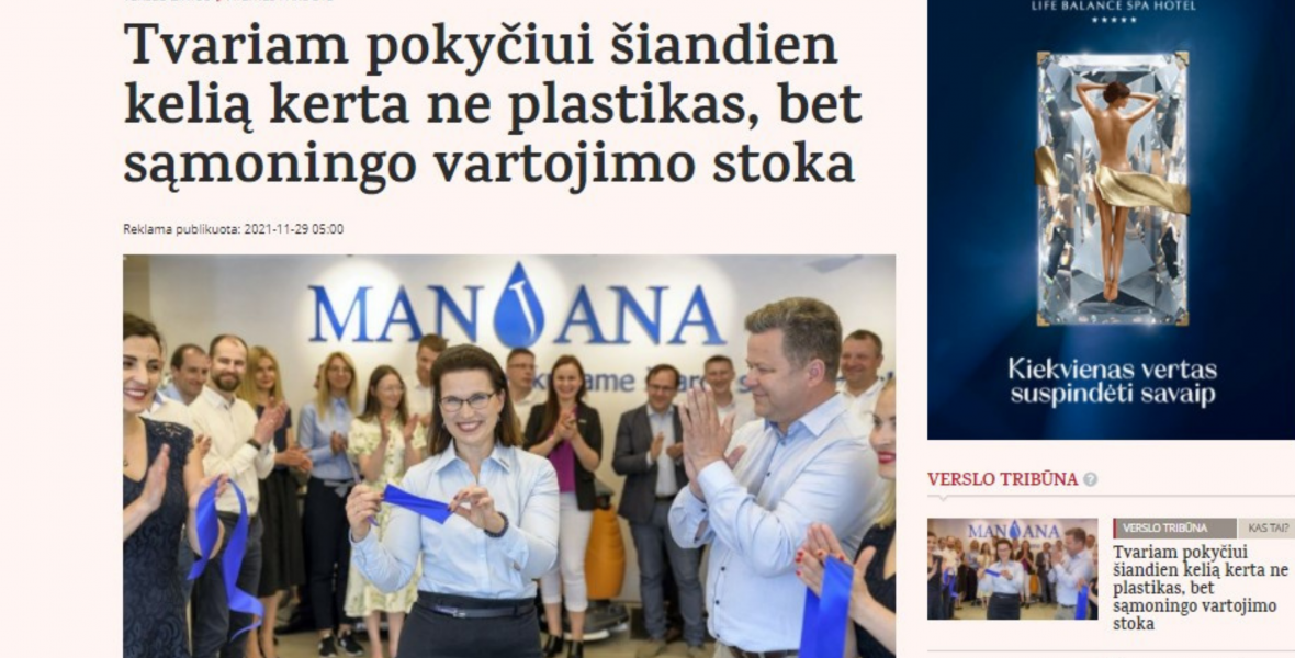 Tvariam pokyčiui šiandien kelią kerta ne plastikas, bet sąmoningo vartojimo stoka