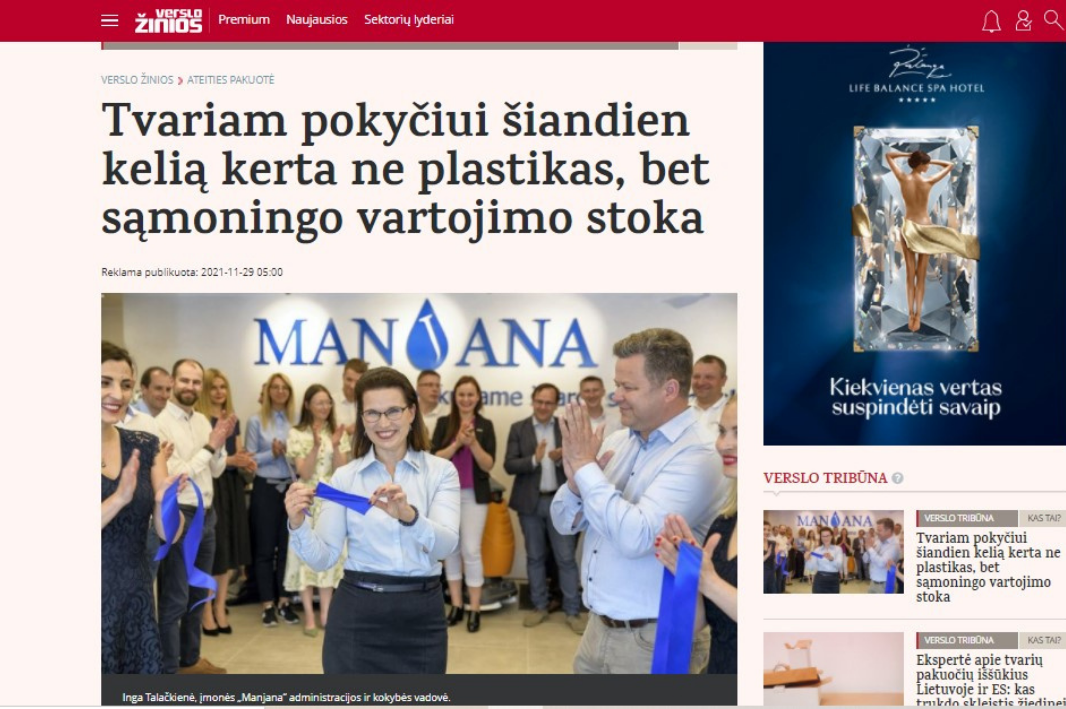 Tvariam pokyčiui šiandien kelią kerta ne plastikas, bet sąmoningo vartojimo stoka
