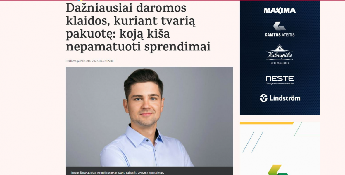 Dažniausiai daromos klaidos, kuriant tvarią pakuotę: koją kiša nepamatuoti sprendimai