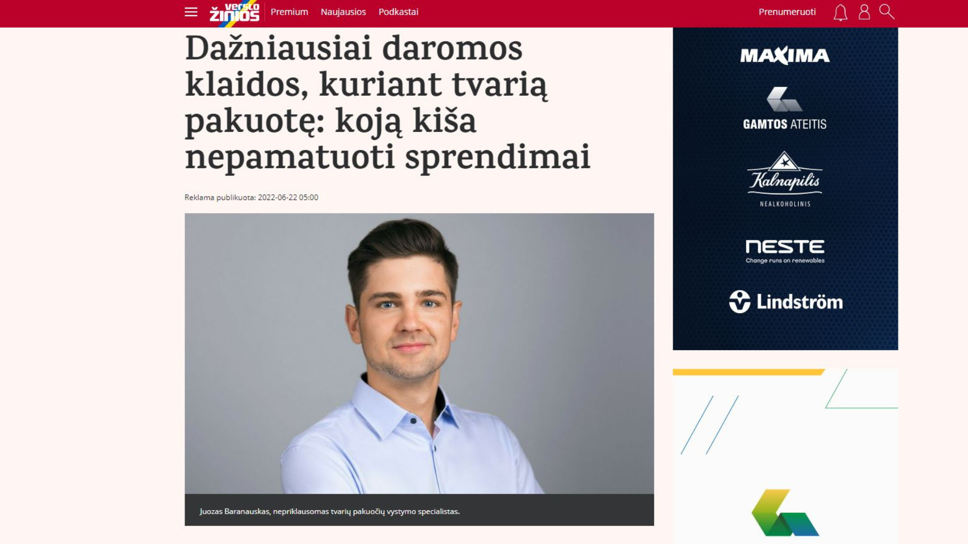 Dažniausiai daromos klaidos, kuriant tvarią pakuotę: koją kiša nepamatuoti sprendimai