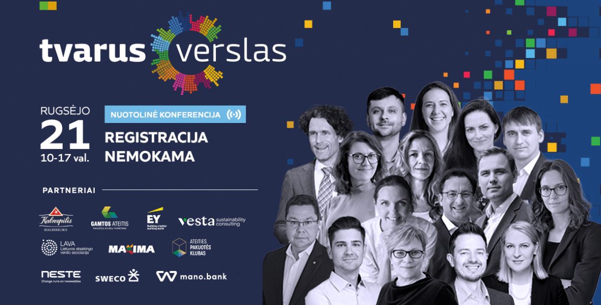 Konferencija „Tvarus verslas“ – jau greitai! Dalyvavimas NEMOKAMAS. Kviečiame registruotis!